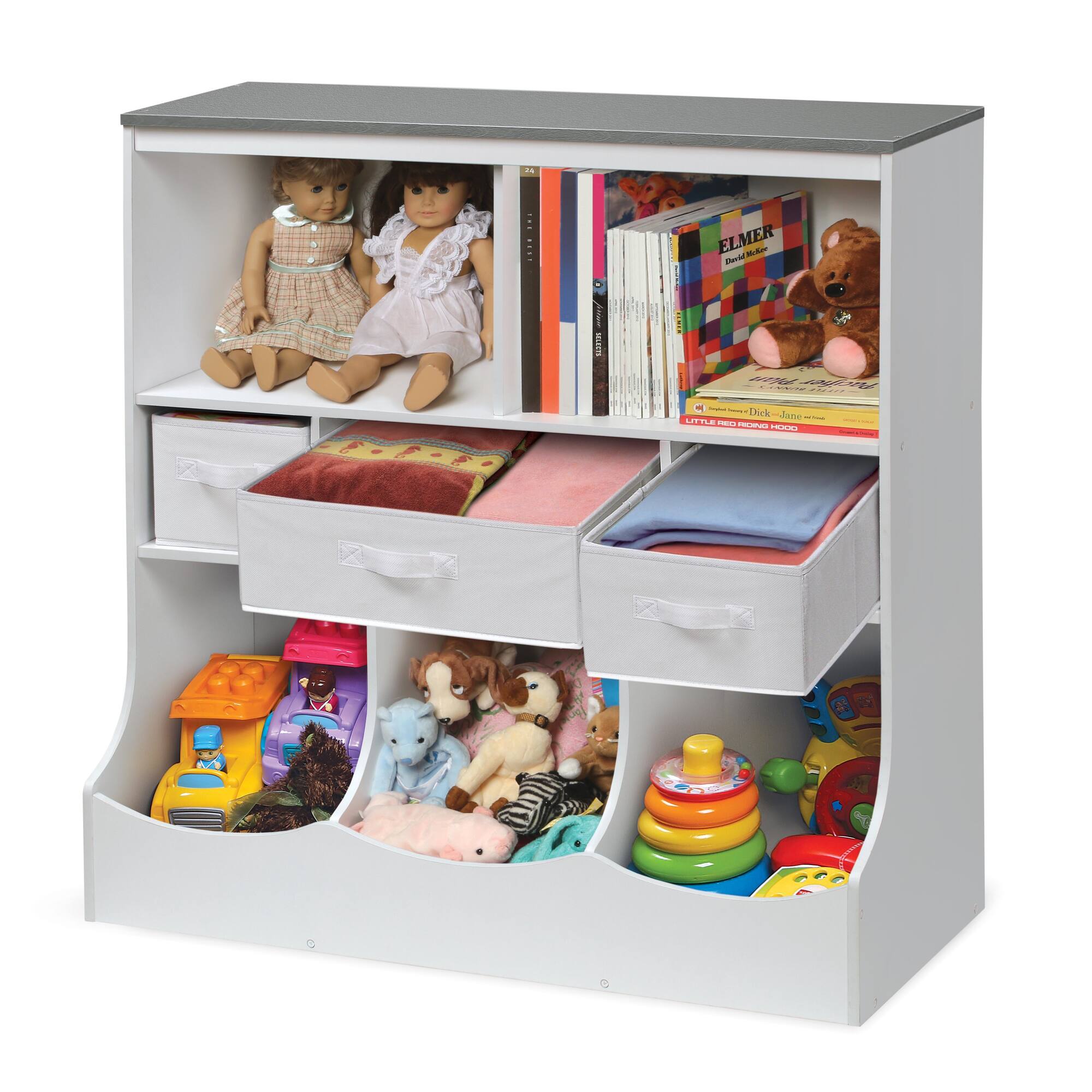 Badger Basket Combo Bin Storage Unit With Three Baskets
